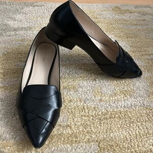 Black Cole Haan leather loafers